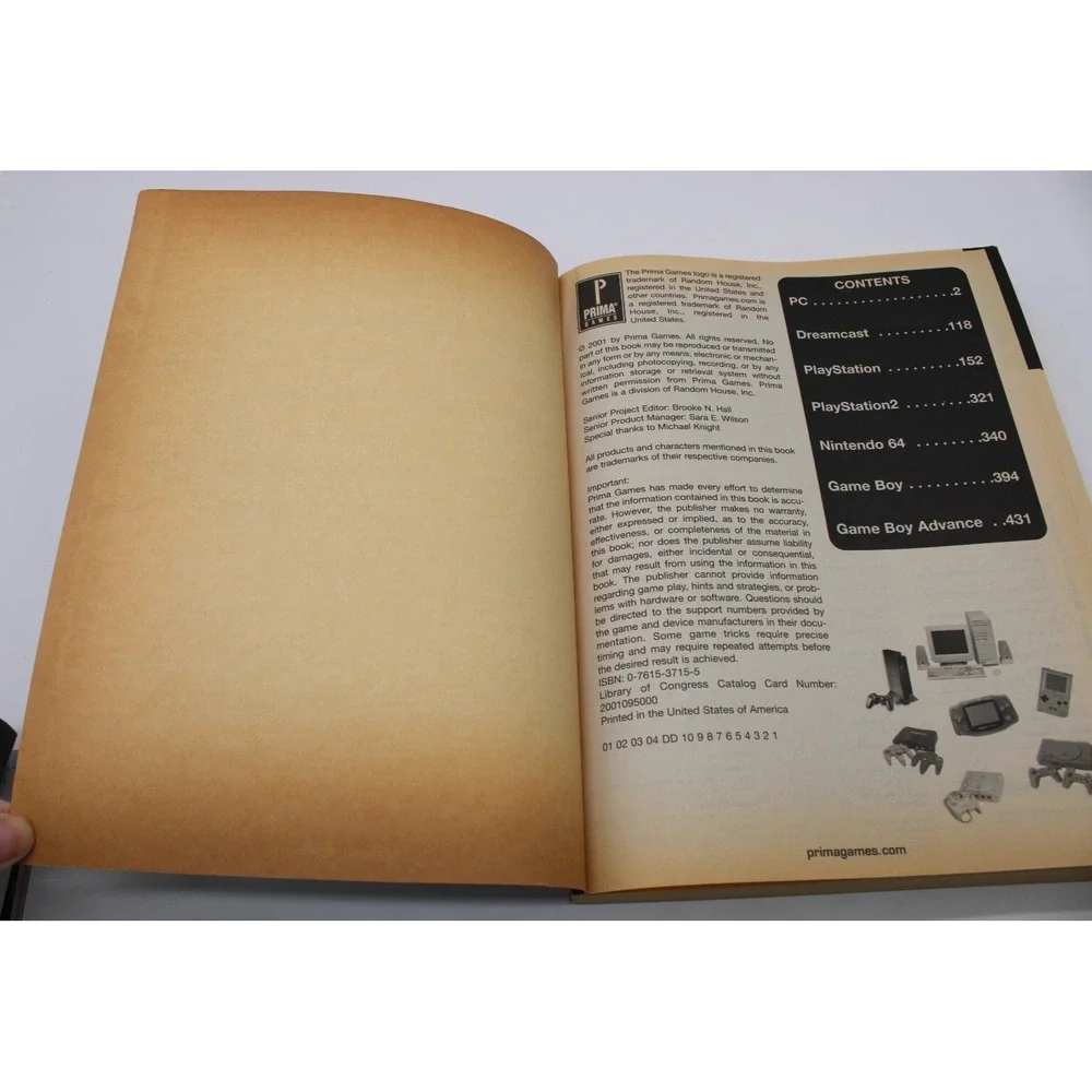 The Ultimate Code Book, Book of Secrets Prima Games 2001 PSX PS2 PC N64 Game Boy
